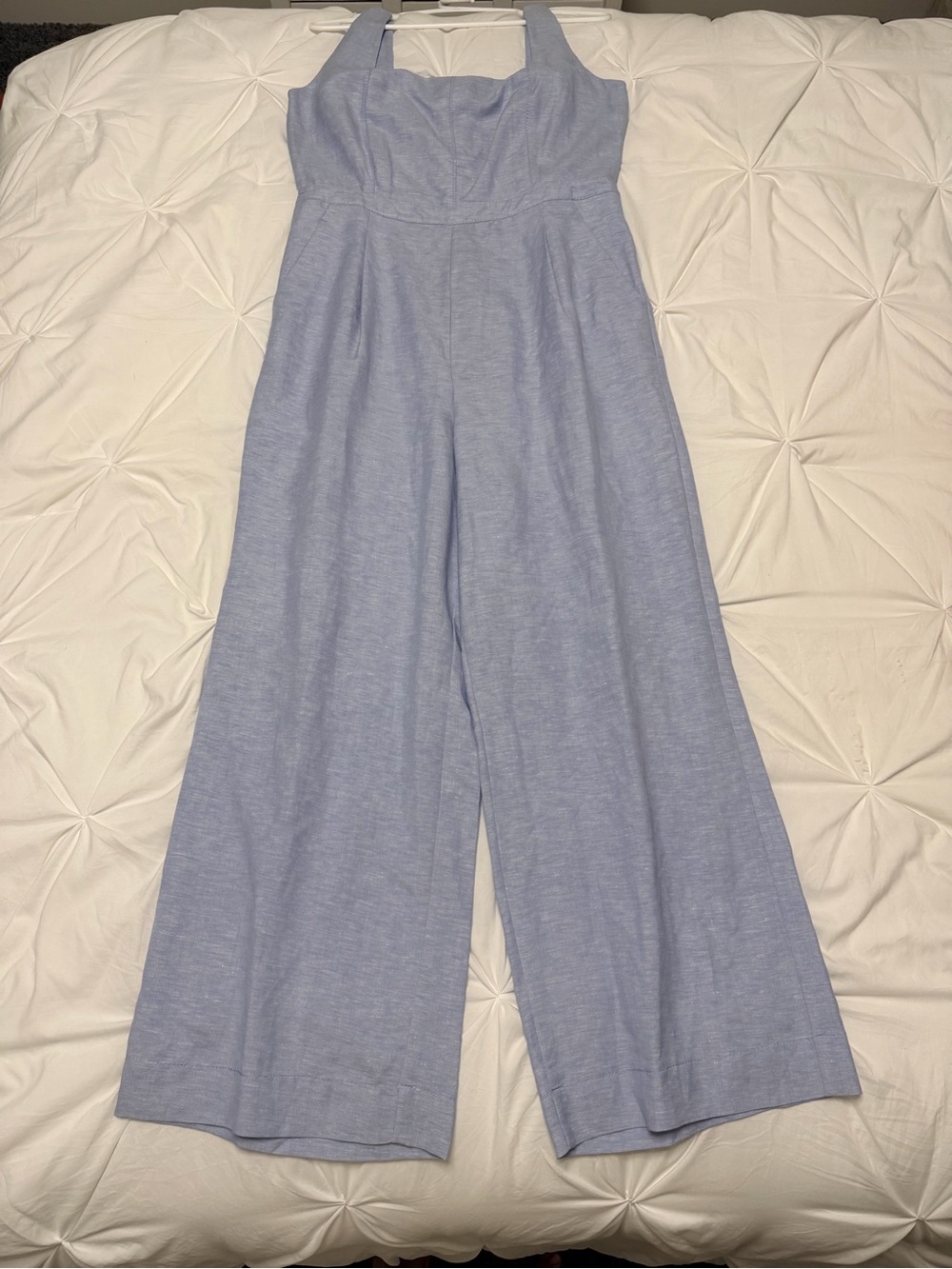 LOFT Light Blue Sleeveless Jumpsuit